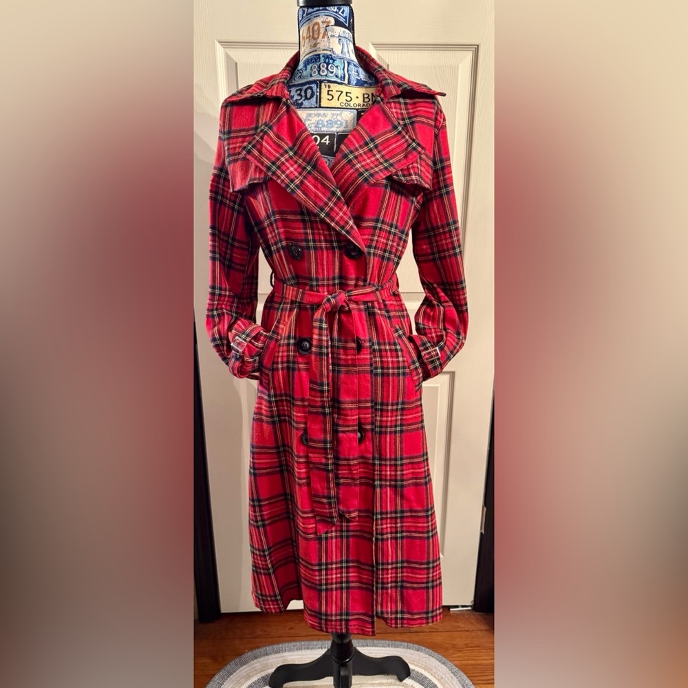 Flannel cardigan